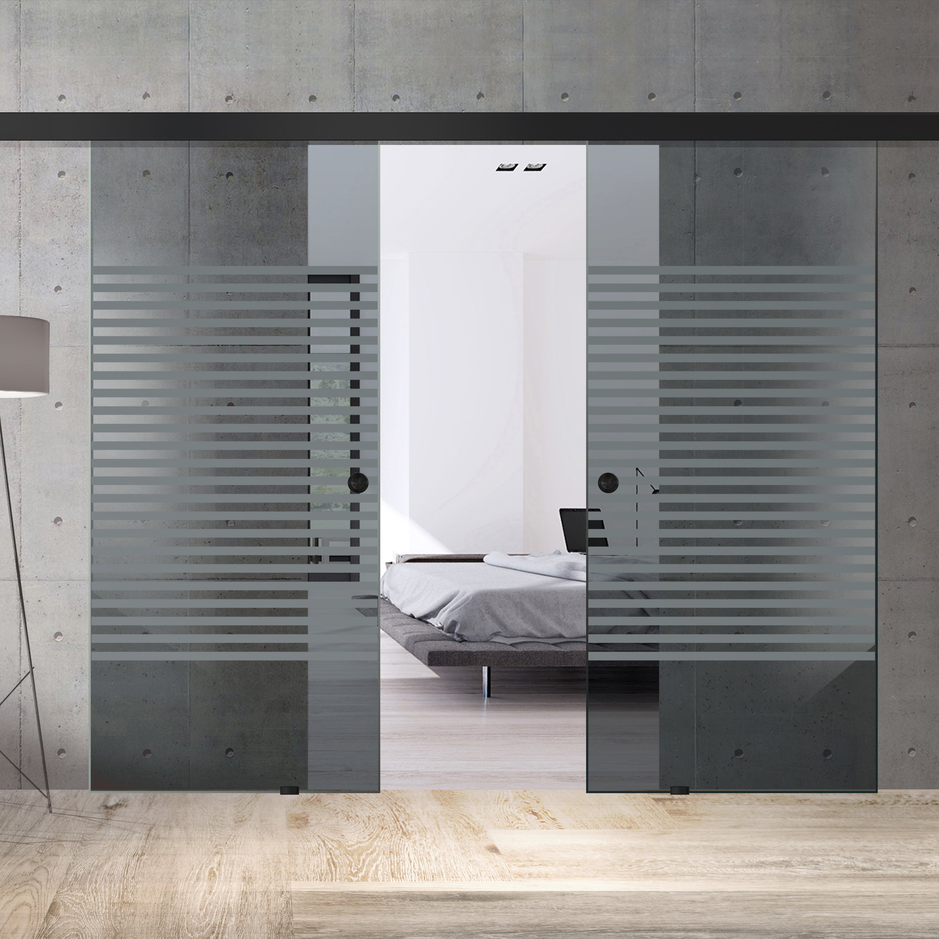 Sliding glass door, interior Glass door #Grey