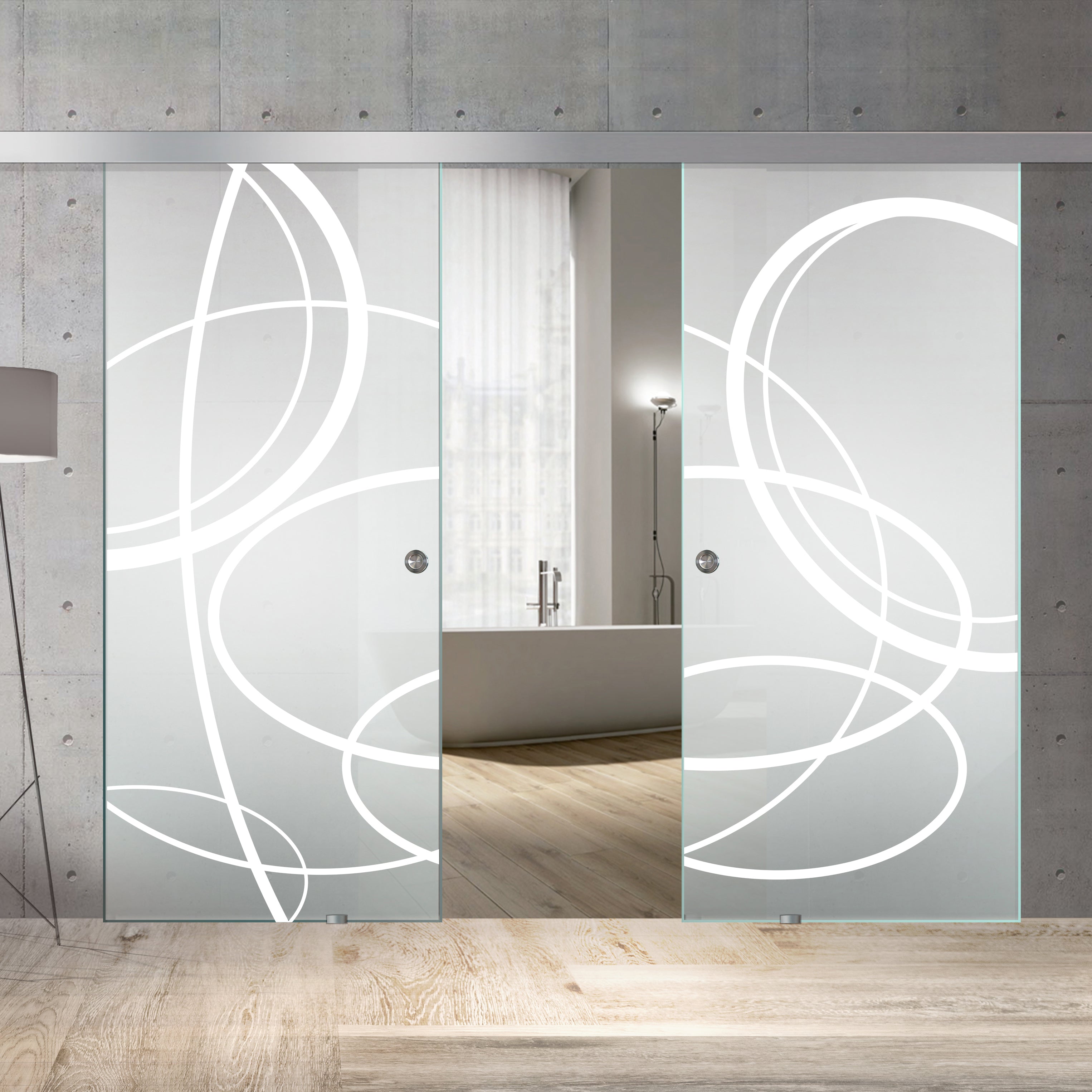 Sliding glass door, interior Glass door #Satiné