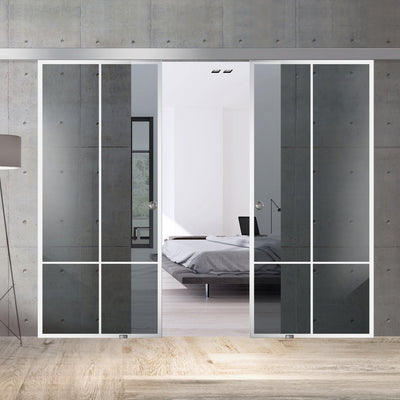 Sliding glass door, interior Glass door #Grey