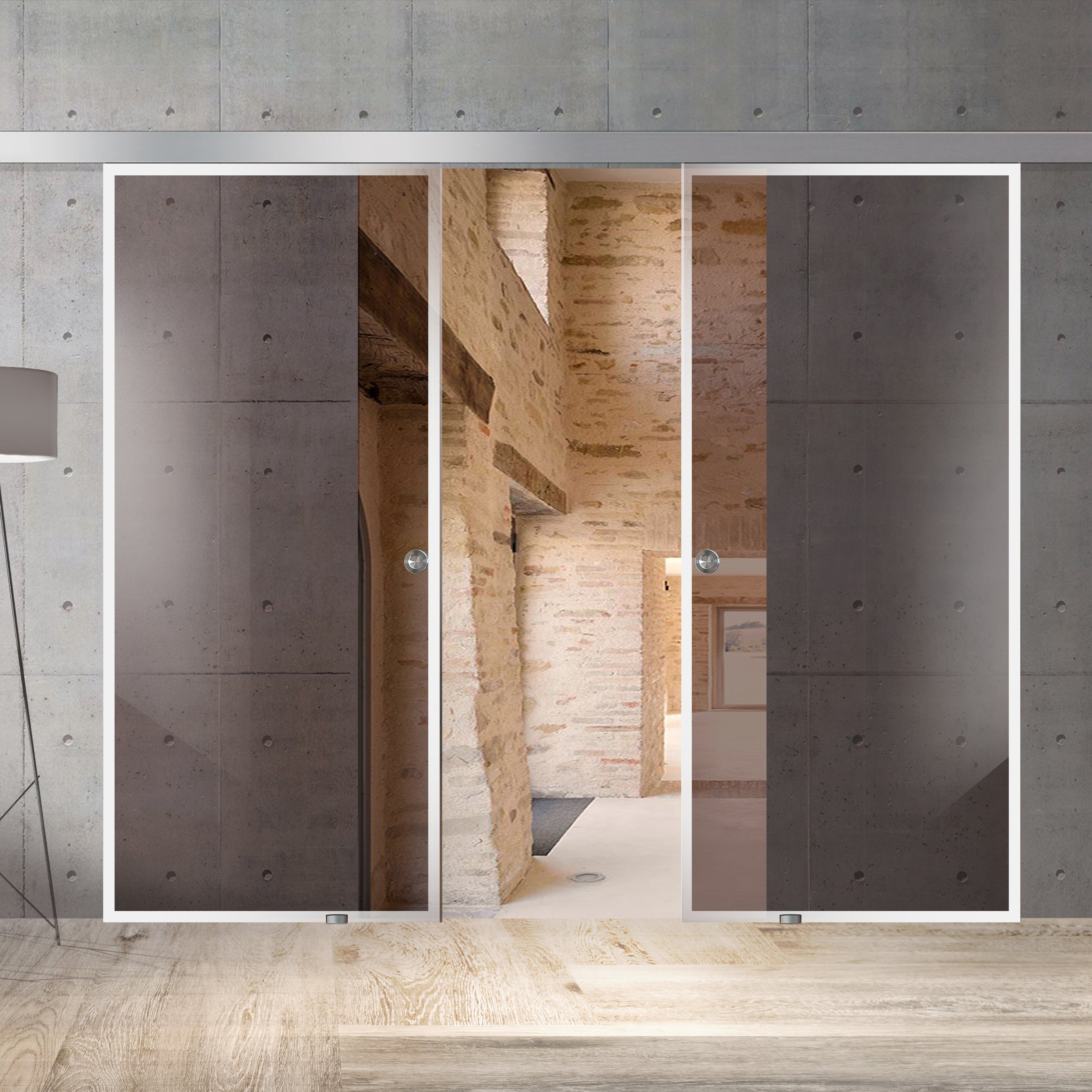 Sliding glass door, interior Glass door #Bronze