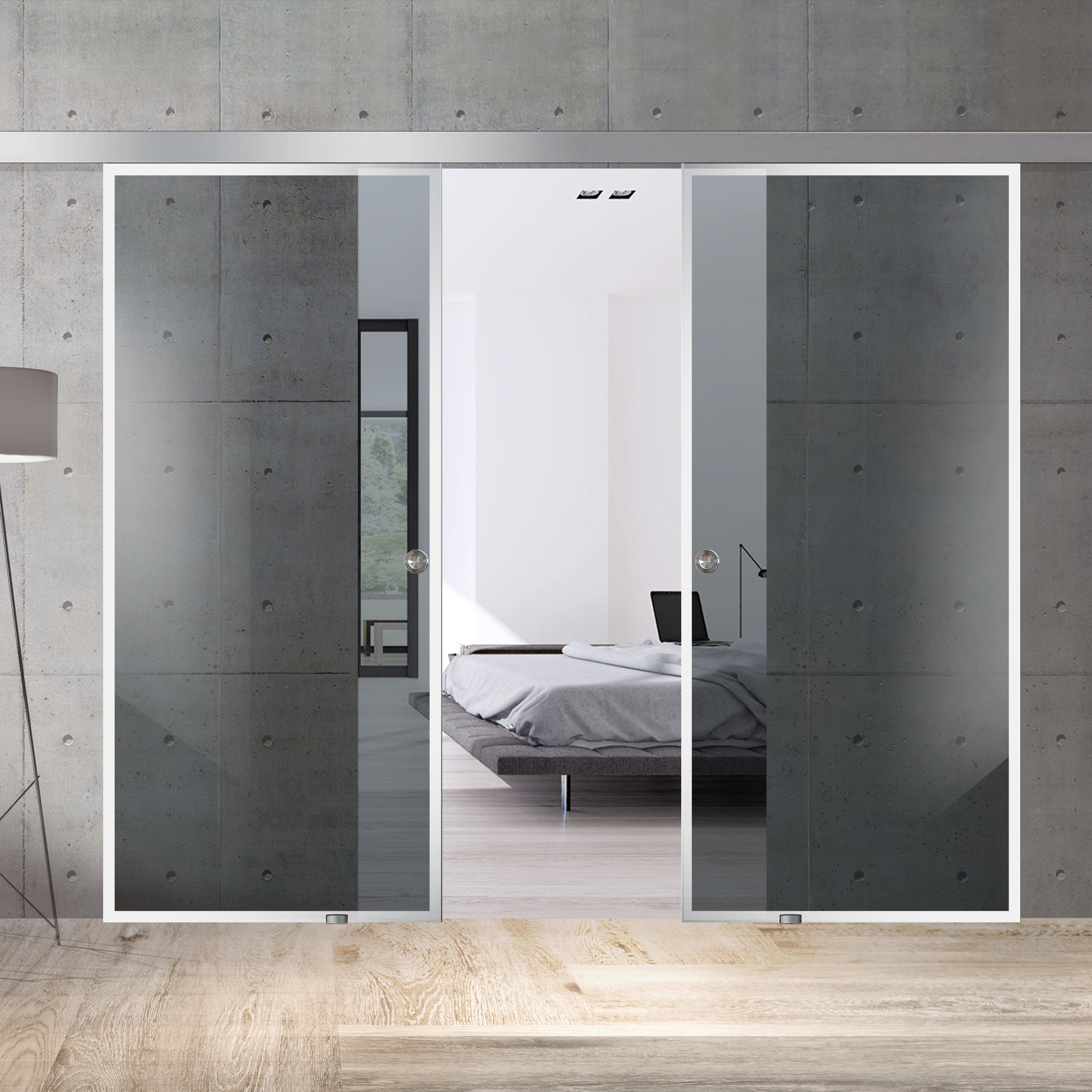 Sliding glass door, interior Glass door #Grey