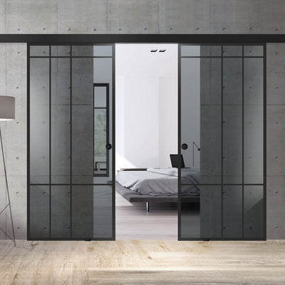 Sliding glass door, interior Glass door #Grey