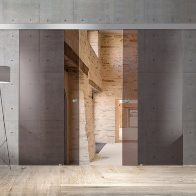 Sliding glass door, interior Glass door #Bronze