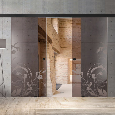 Sliding glass door, interior Glass door #Bronze