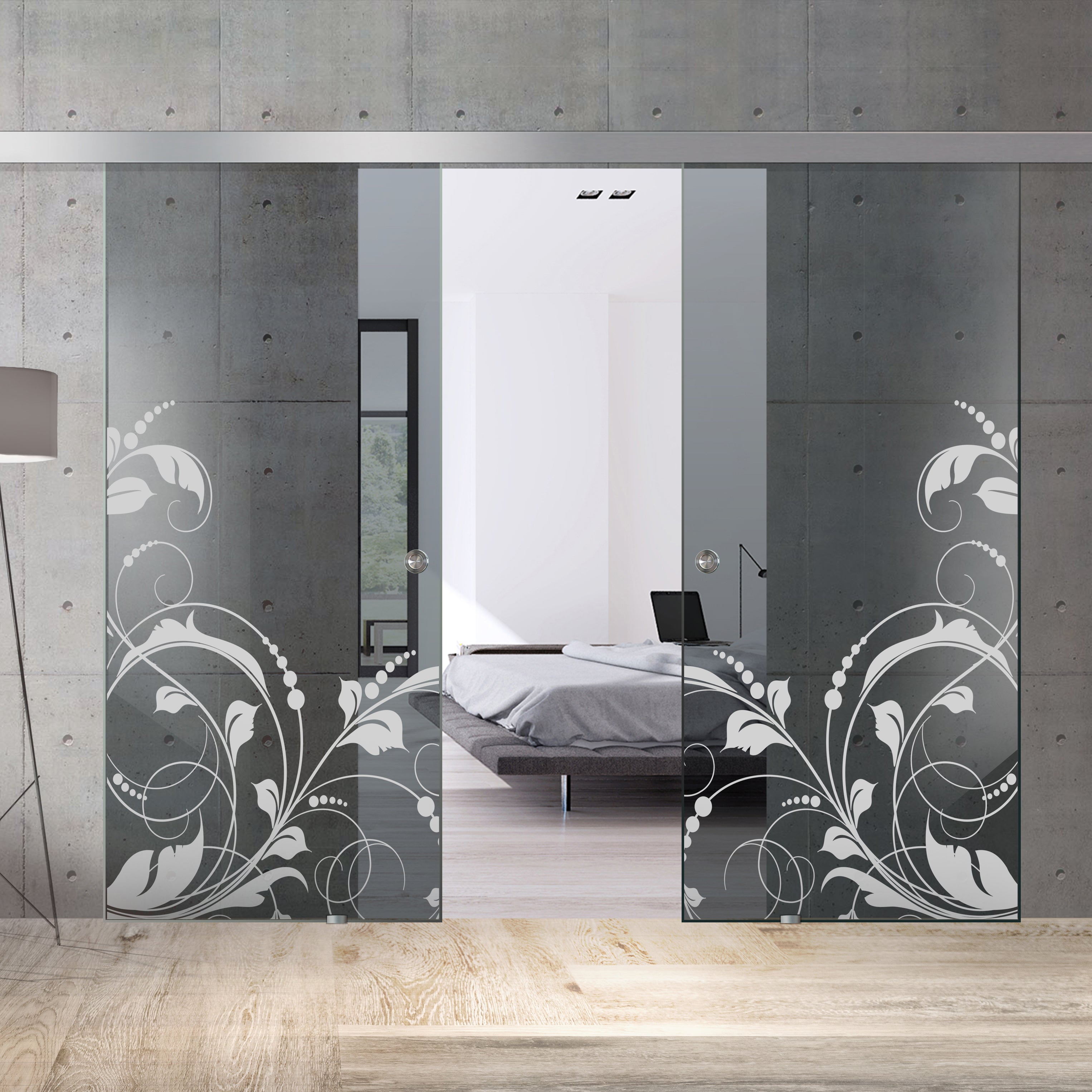 Sliding glass door, interior Glass door #Grey