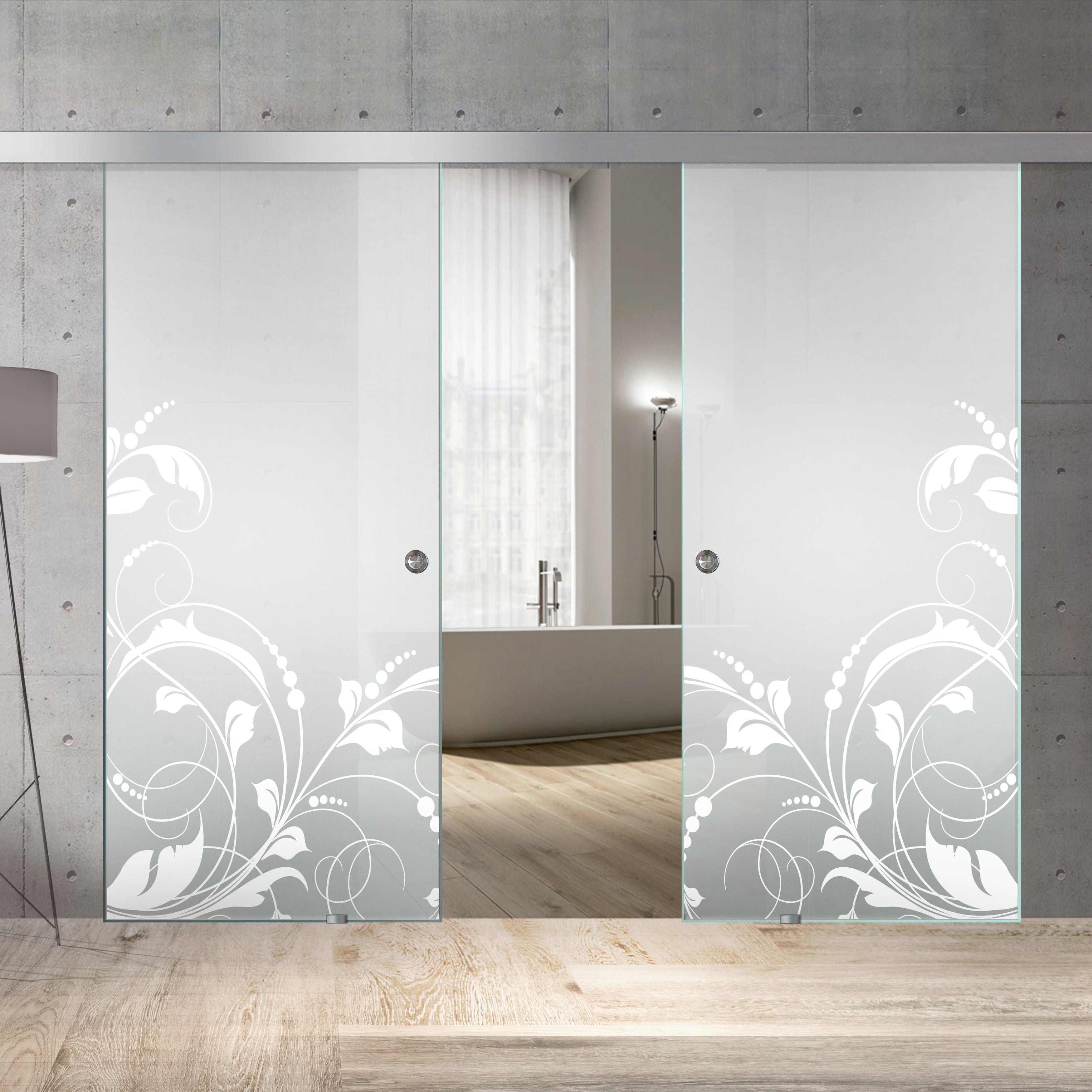 Sliding glass door, interior Glass door #Satiné