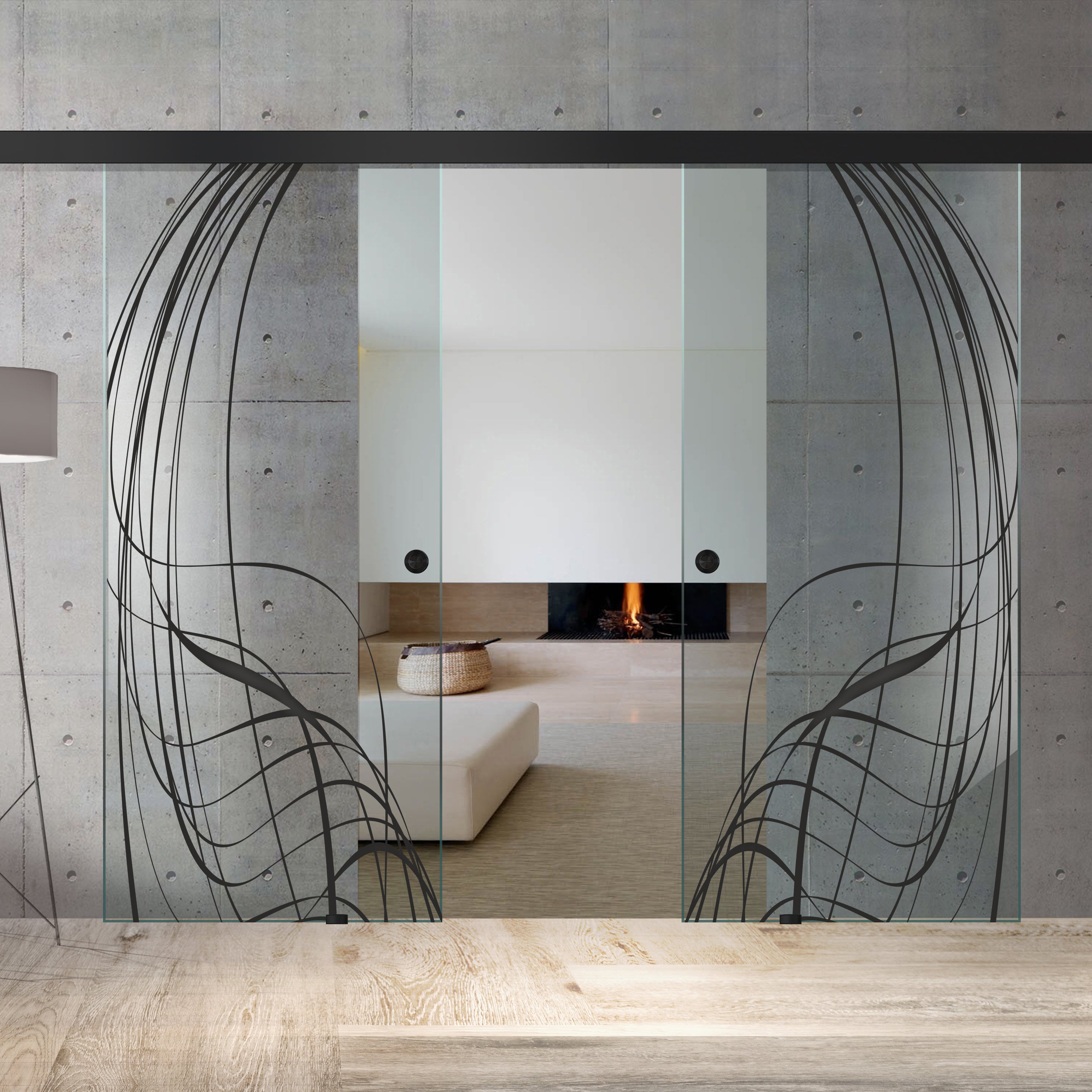 Sliding glass door, interior Glass door #Clear