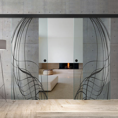 Sliding glass door, interior Glass door #Clear