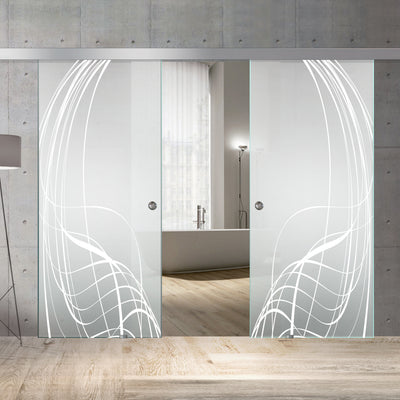Sliding glass door, interior Glass door #Satiné
