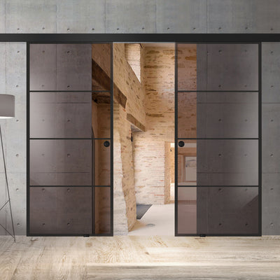 Sliding glass door, interior Glass door #Bronze