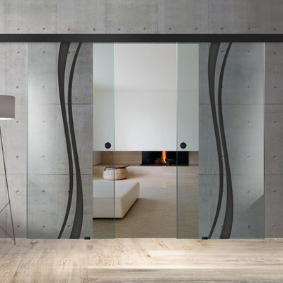 Sliding glass door, interior Glass door #Clear