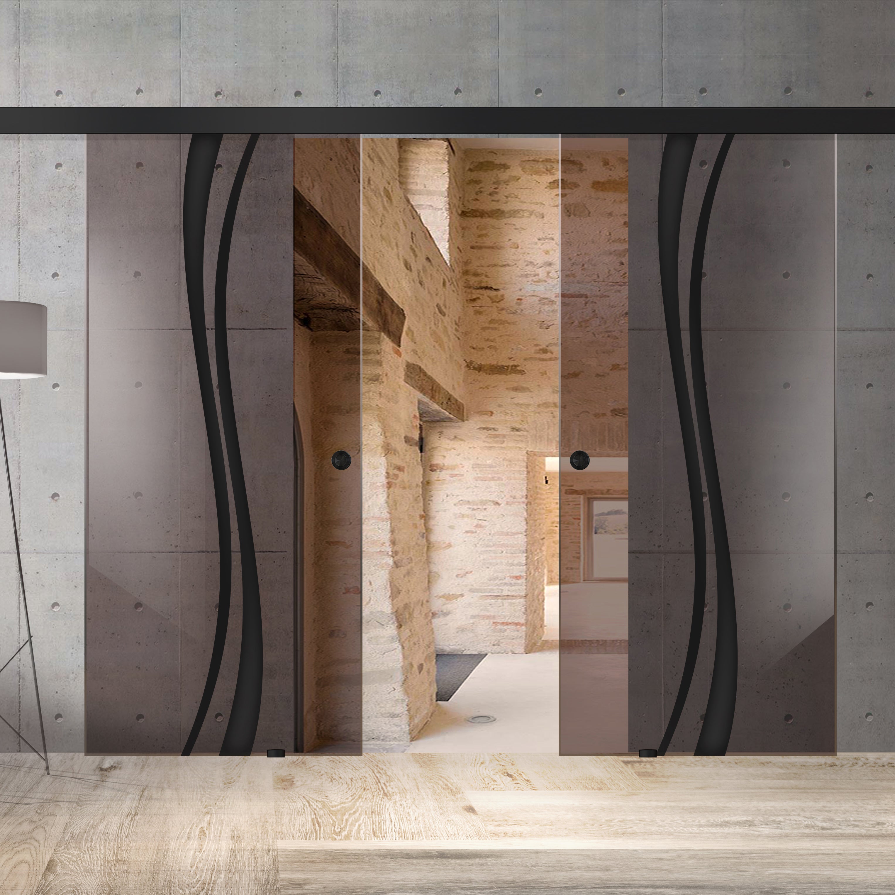 Sliding glass door, interior Glass door #Bronze