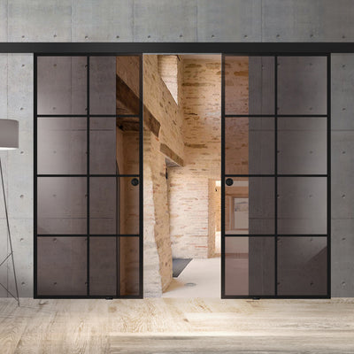 Sliding glass door, interior Glass door #Bronze