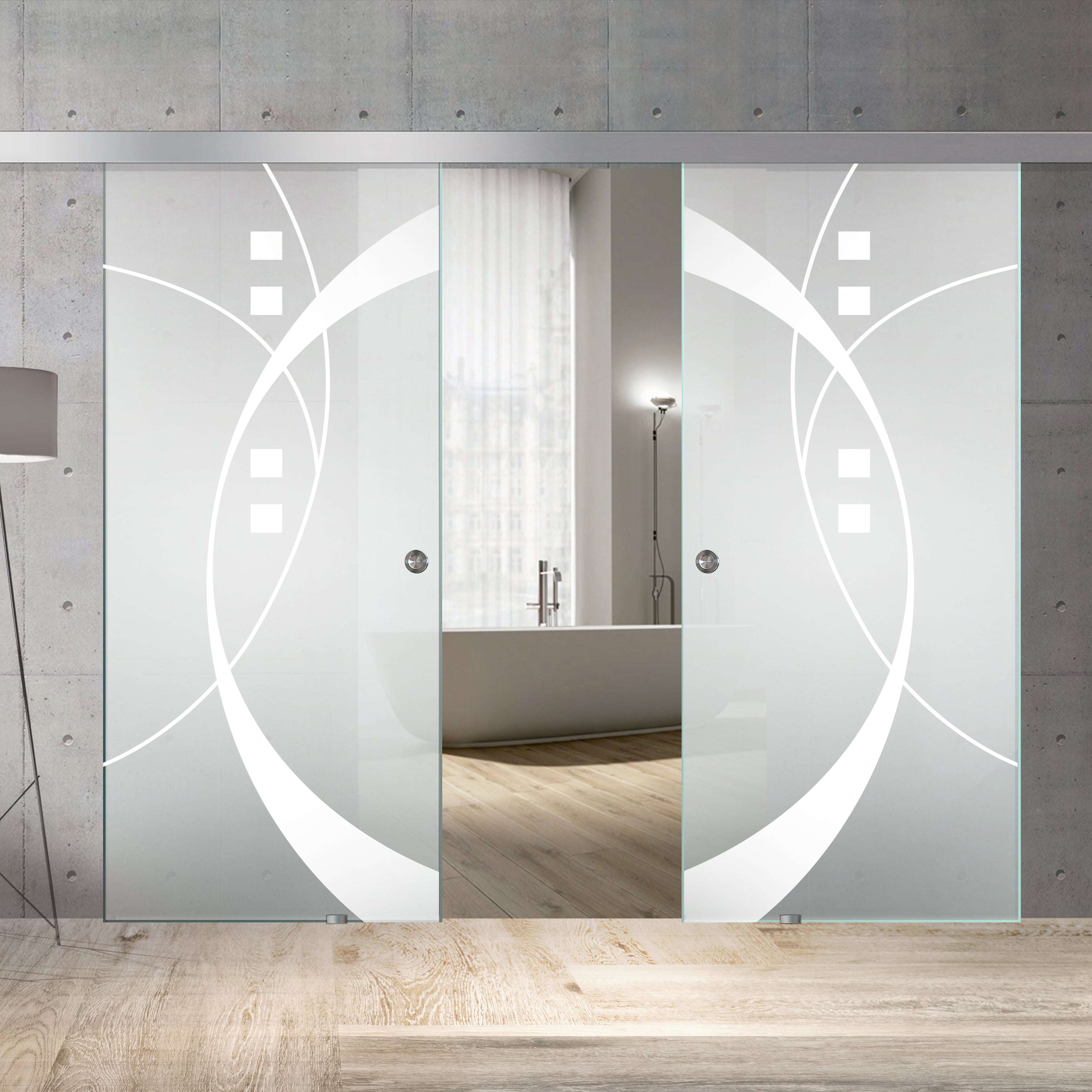 Sliding glass door, interior Glass door #Satiné