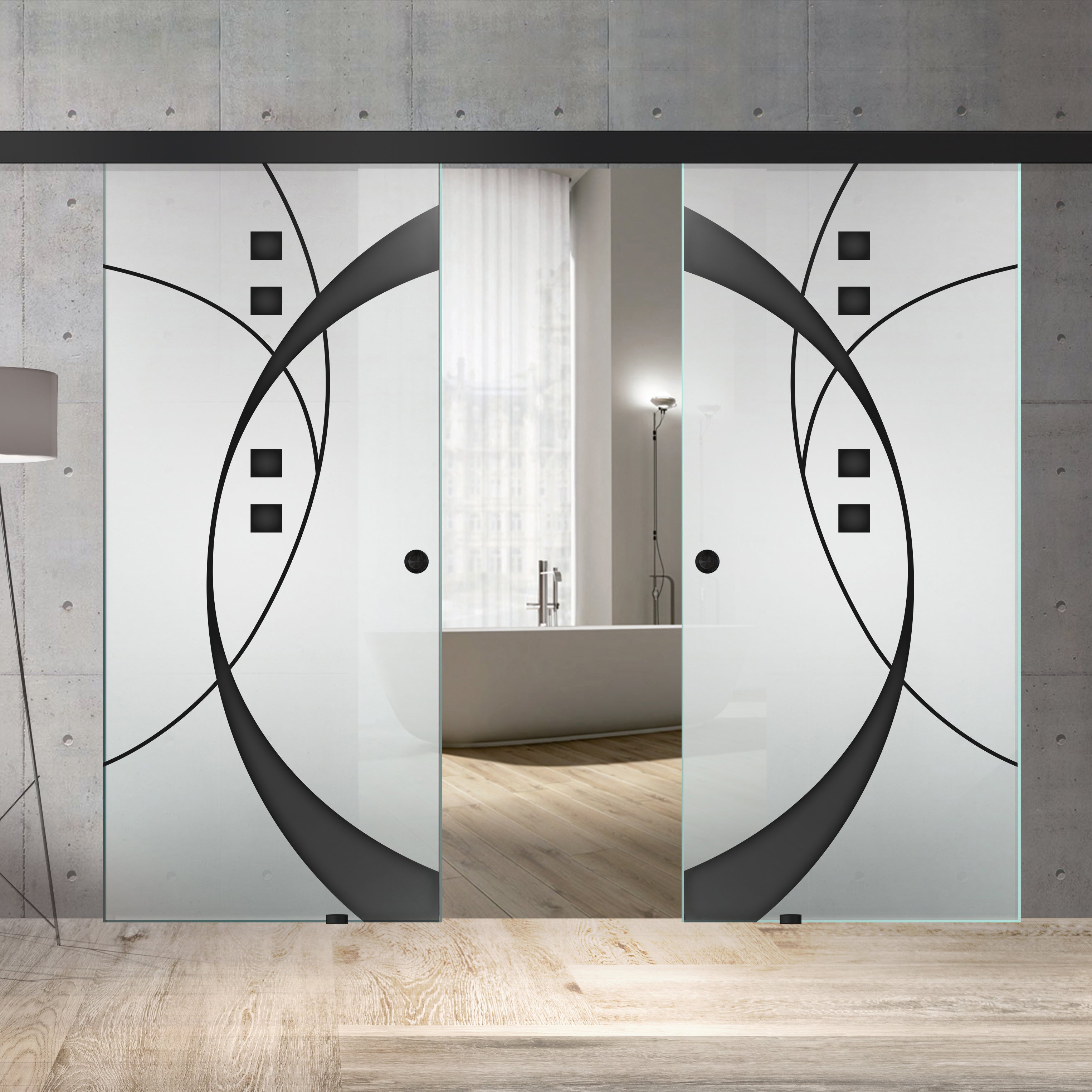 Sliding glass door, interior Glass door #Satiné
