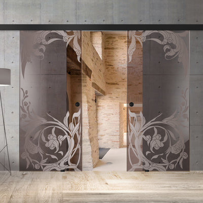 Sliding glass door, interior Glass door #Bronze