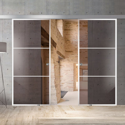 Sliding glass door, interior Glass door #Bronze