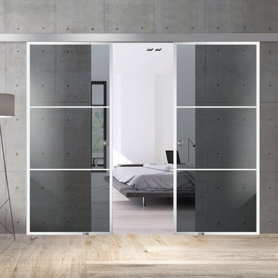 Sliding glass door, interior Glass door #Grey