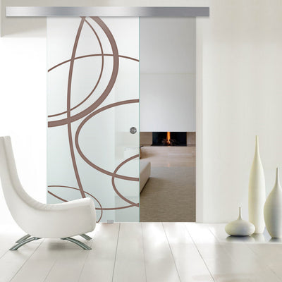 Sliding glass door, interior Glass door #Satiné