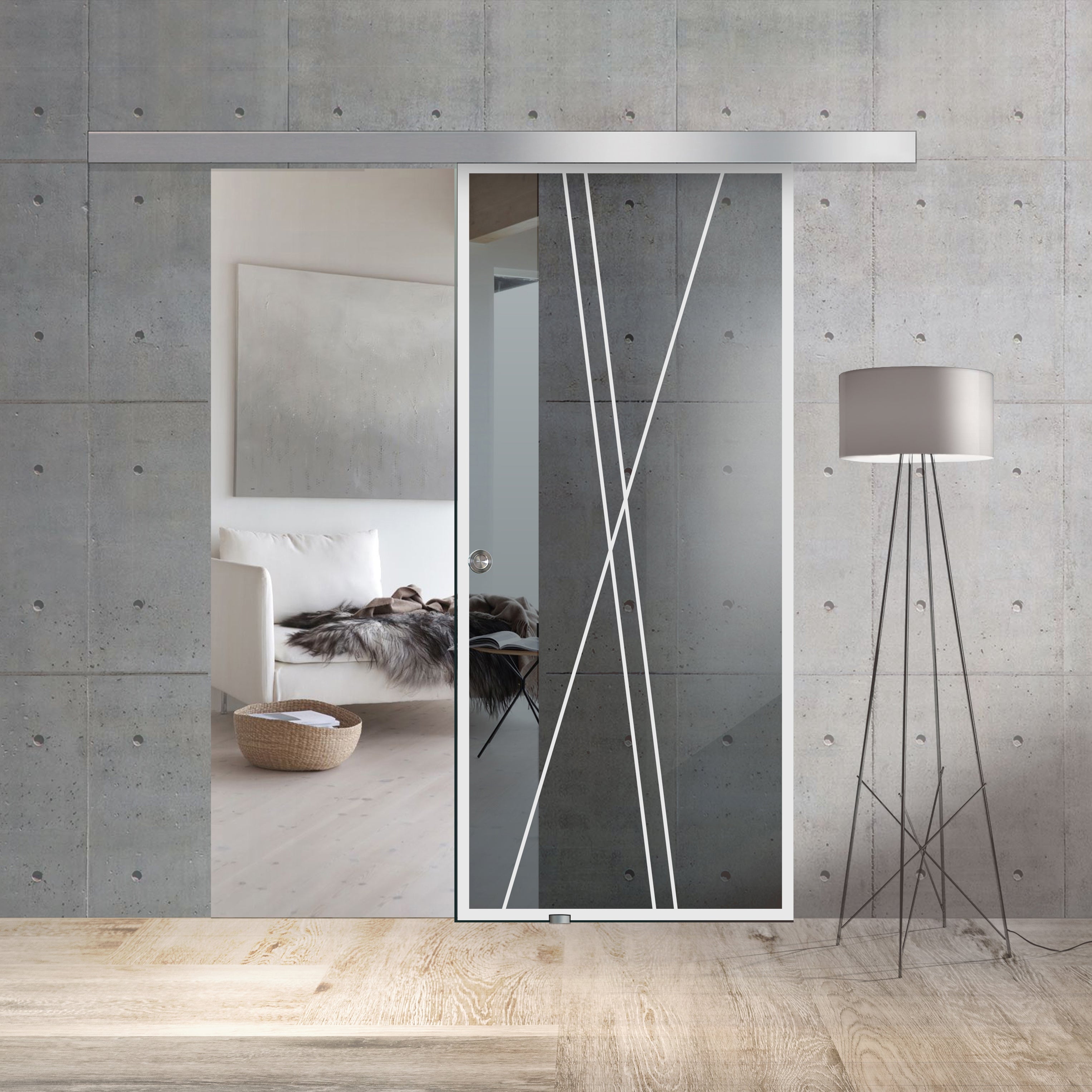 Sliding glass door, interior Glass door #Grey