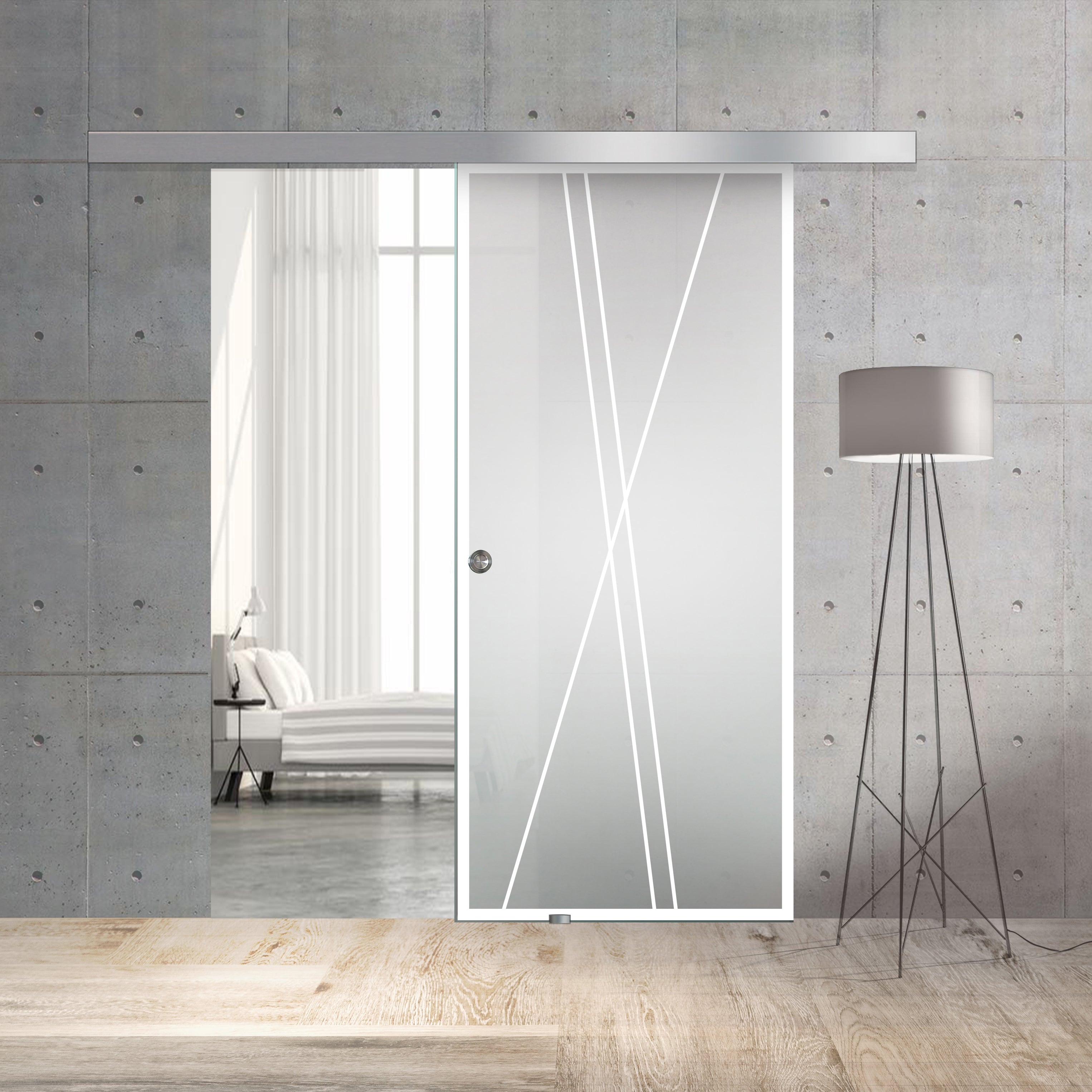 Sliding glass door, interior Glass door #Satiné