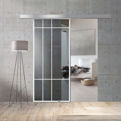 Sliding glass door, interior Glass door #Grey
