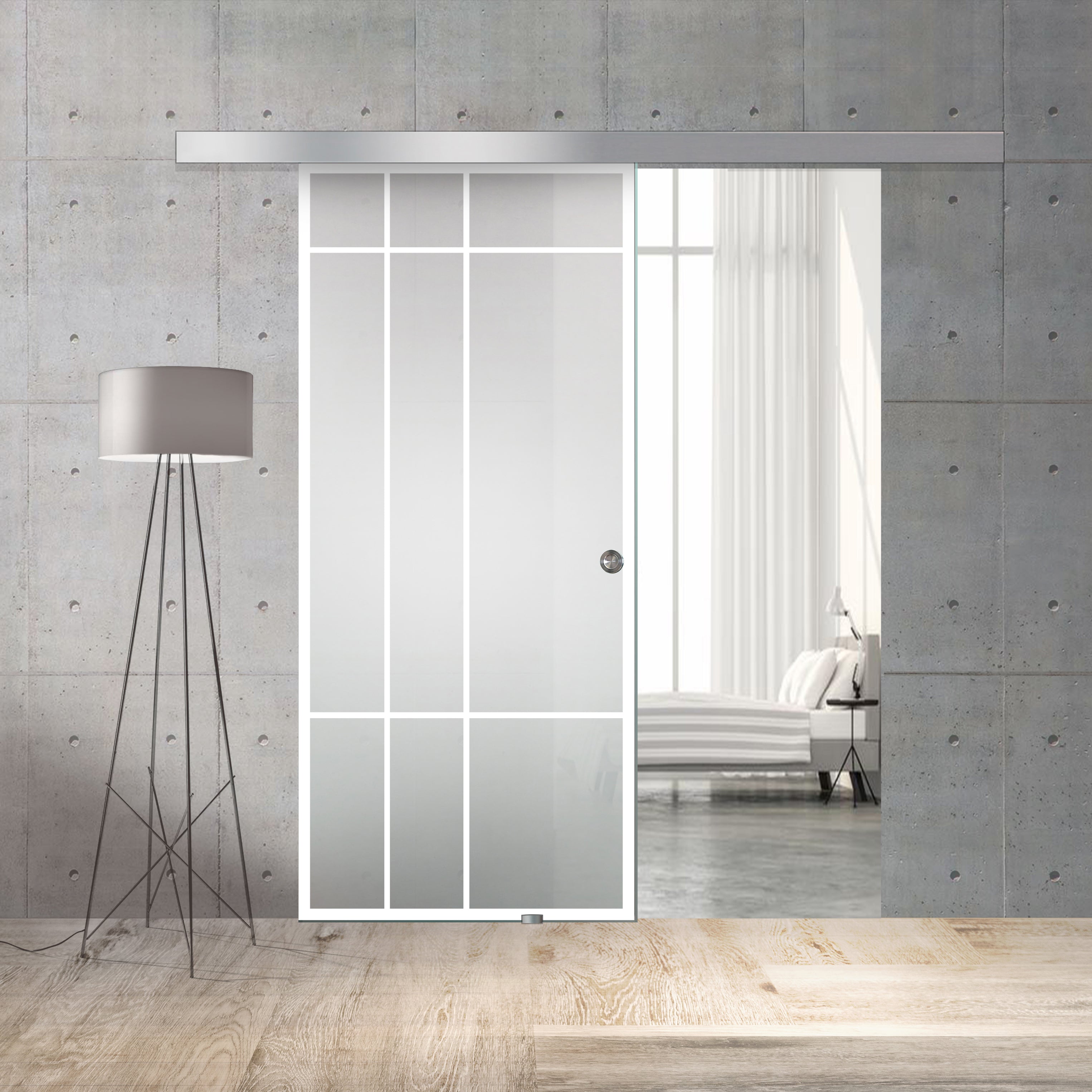 Sliding glass door, interior Glass door #Satiné