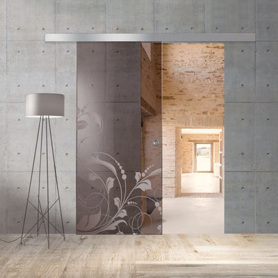 Sliding glass door, interior Glass door #Bronze