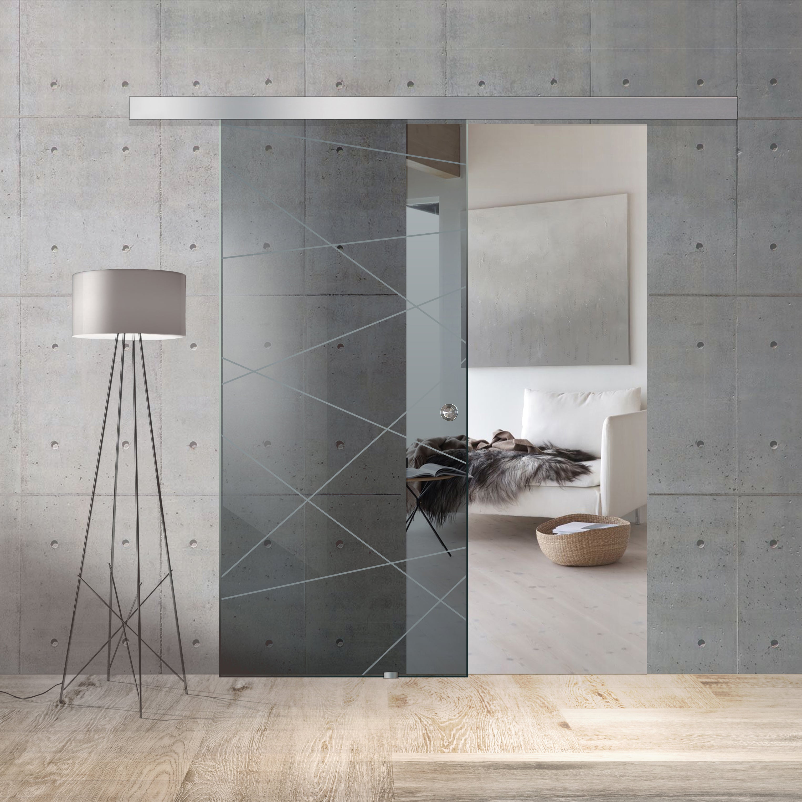 Sliding glass door, interior Glass door #Grey