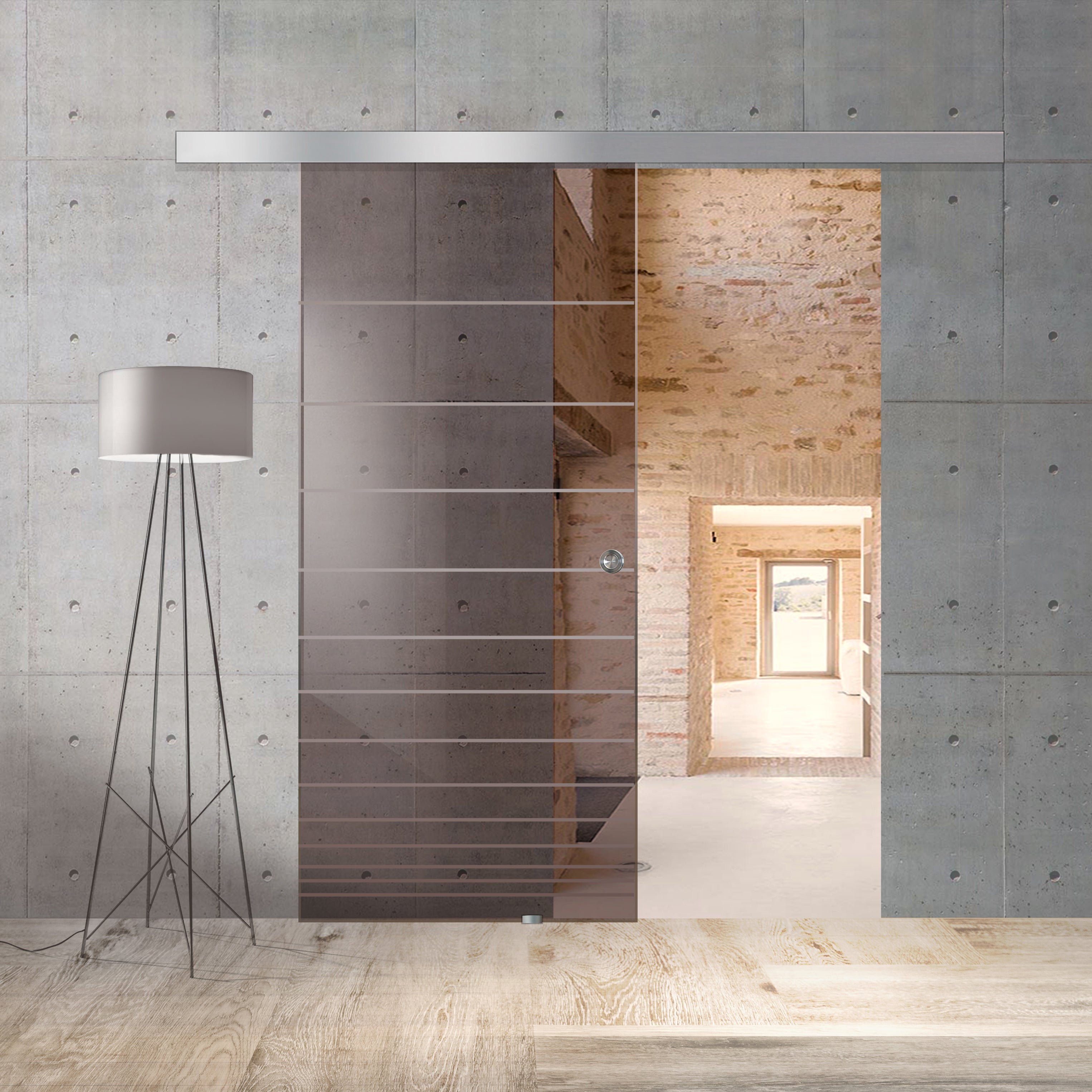 Sliding glass door, interior Glass door #Bronze