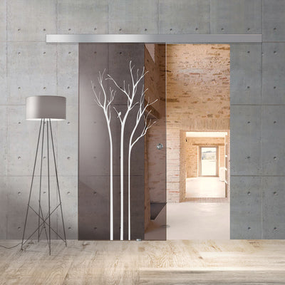 Sliding glass door, interior Glass door #Bronze
