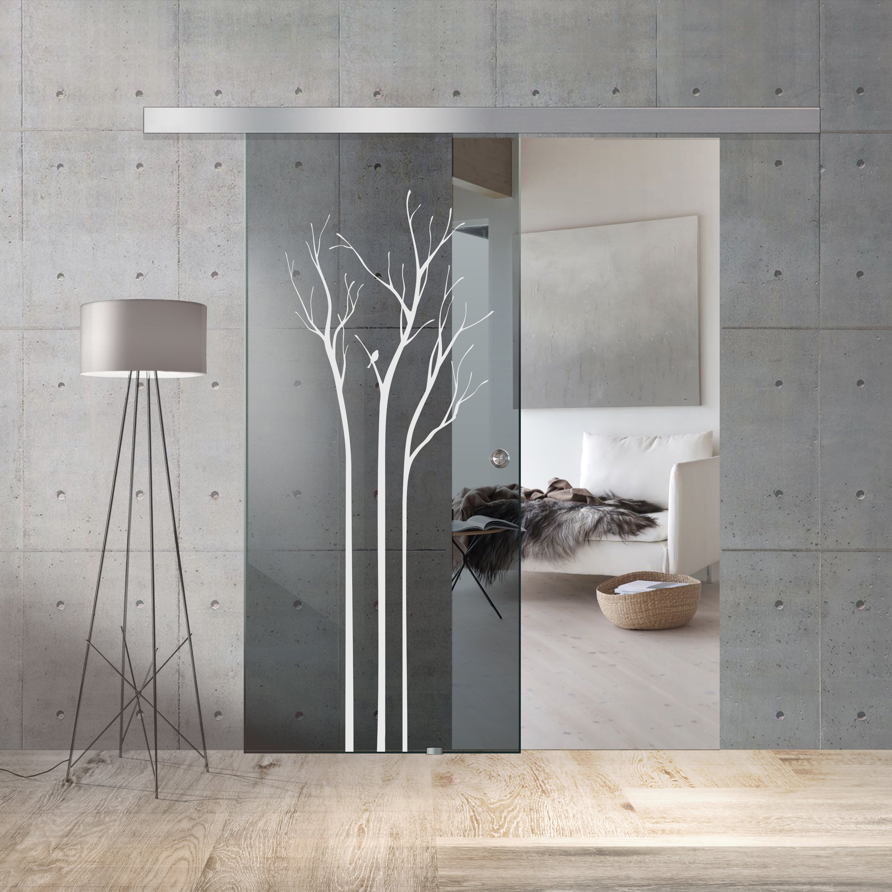 Sliding glass door, interior Glass door #Grey
