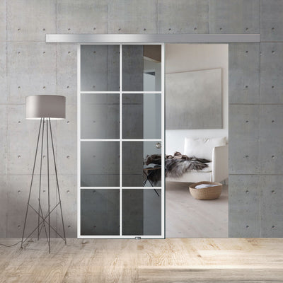 Sliding glass door, interior Glass door #Grey