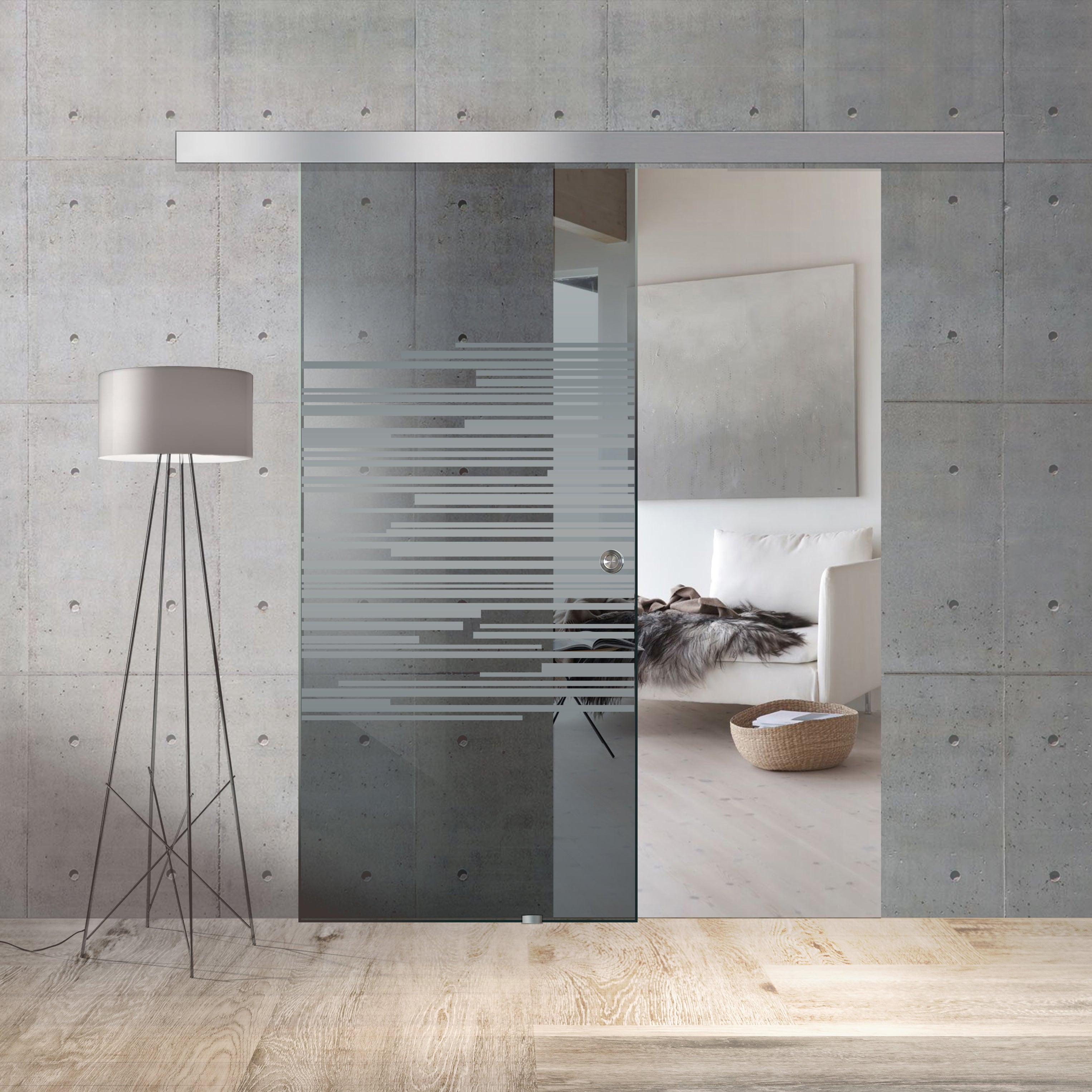 Sliding glass door, interior Glass door #Grey