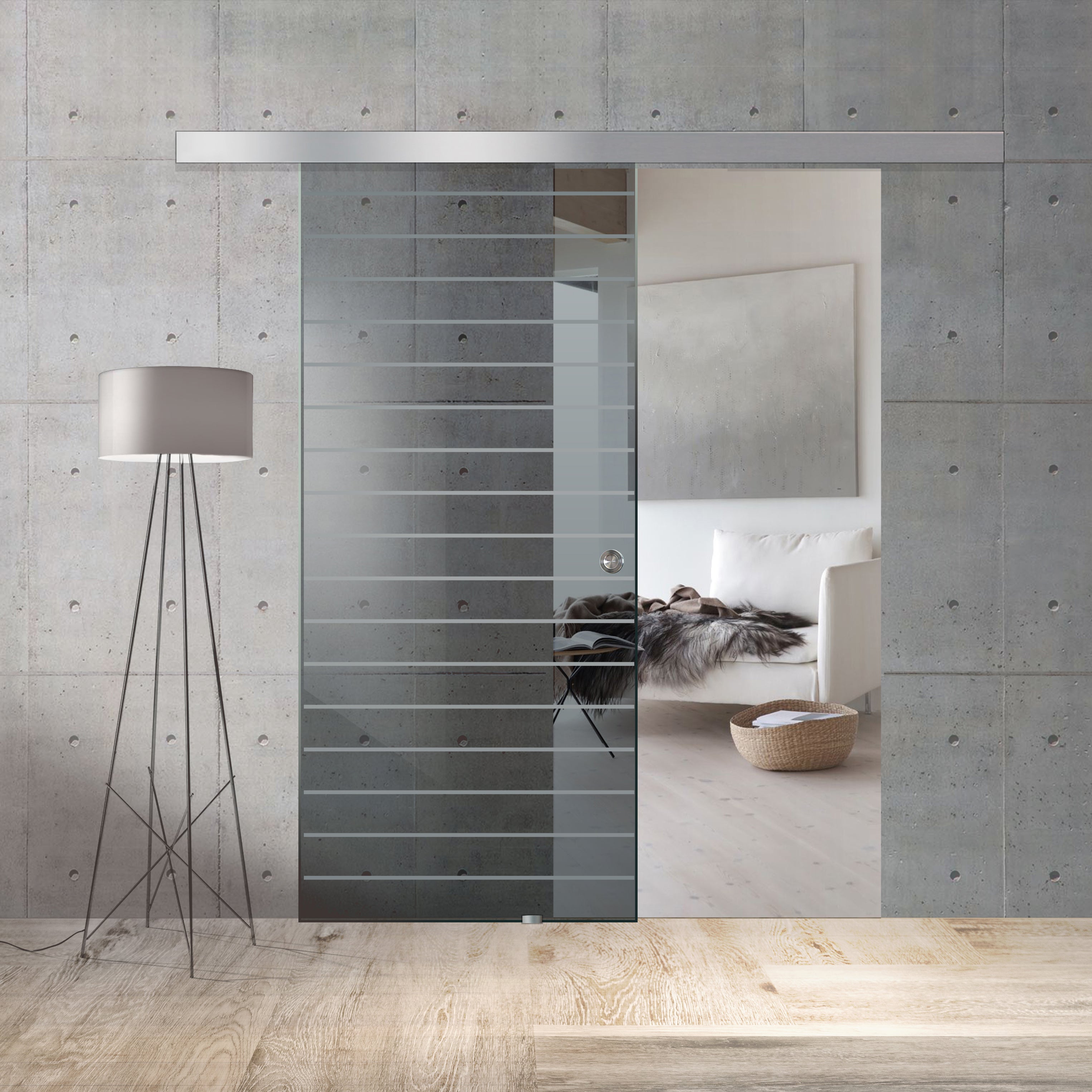 Sliding glass door, interior Glass door #Grey