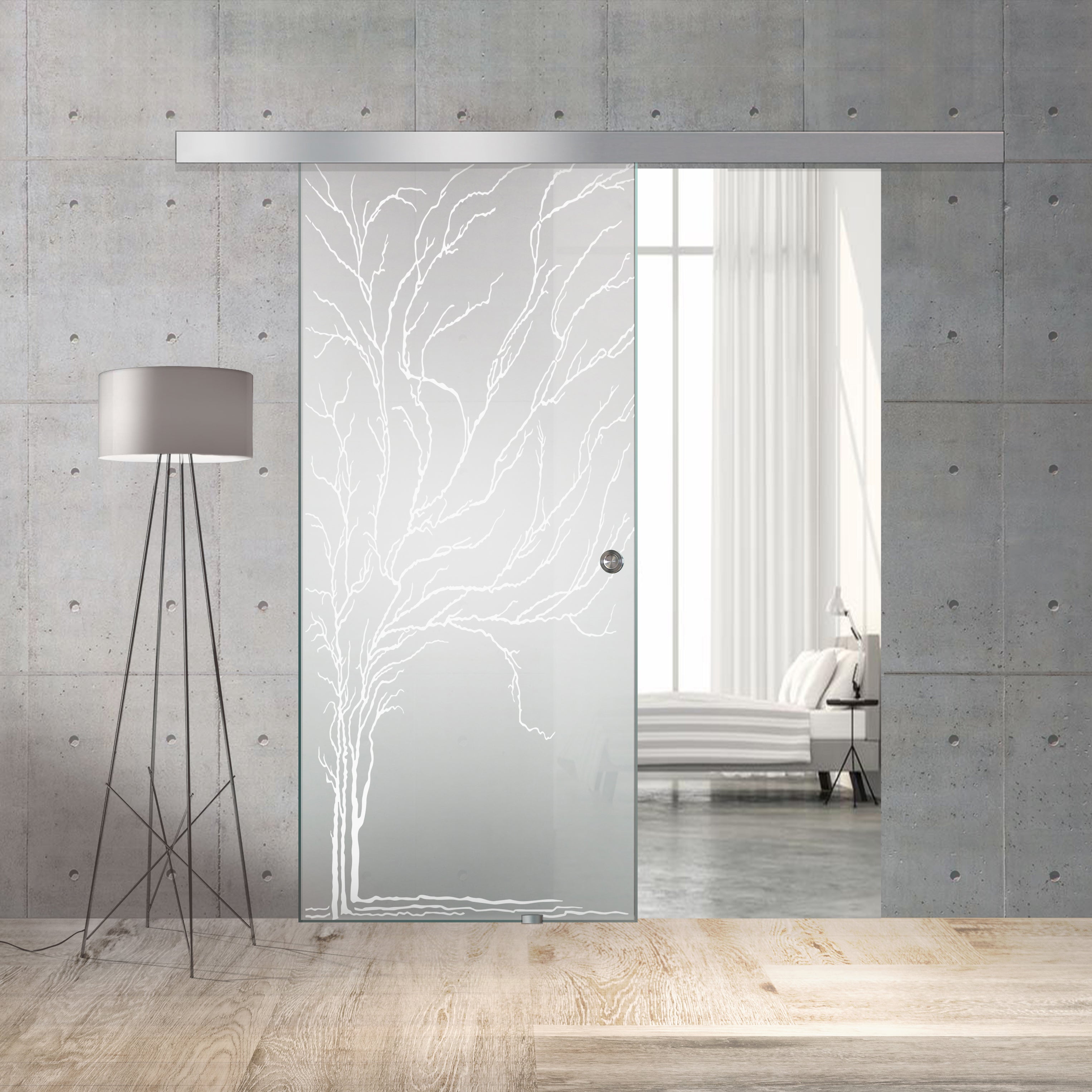 Sliding glass door, interior Glass door #Satiné