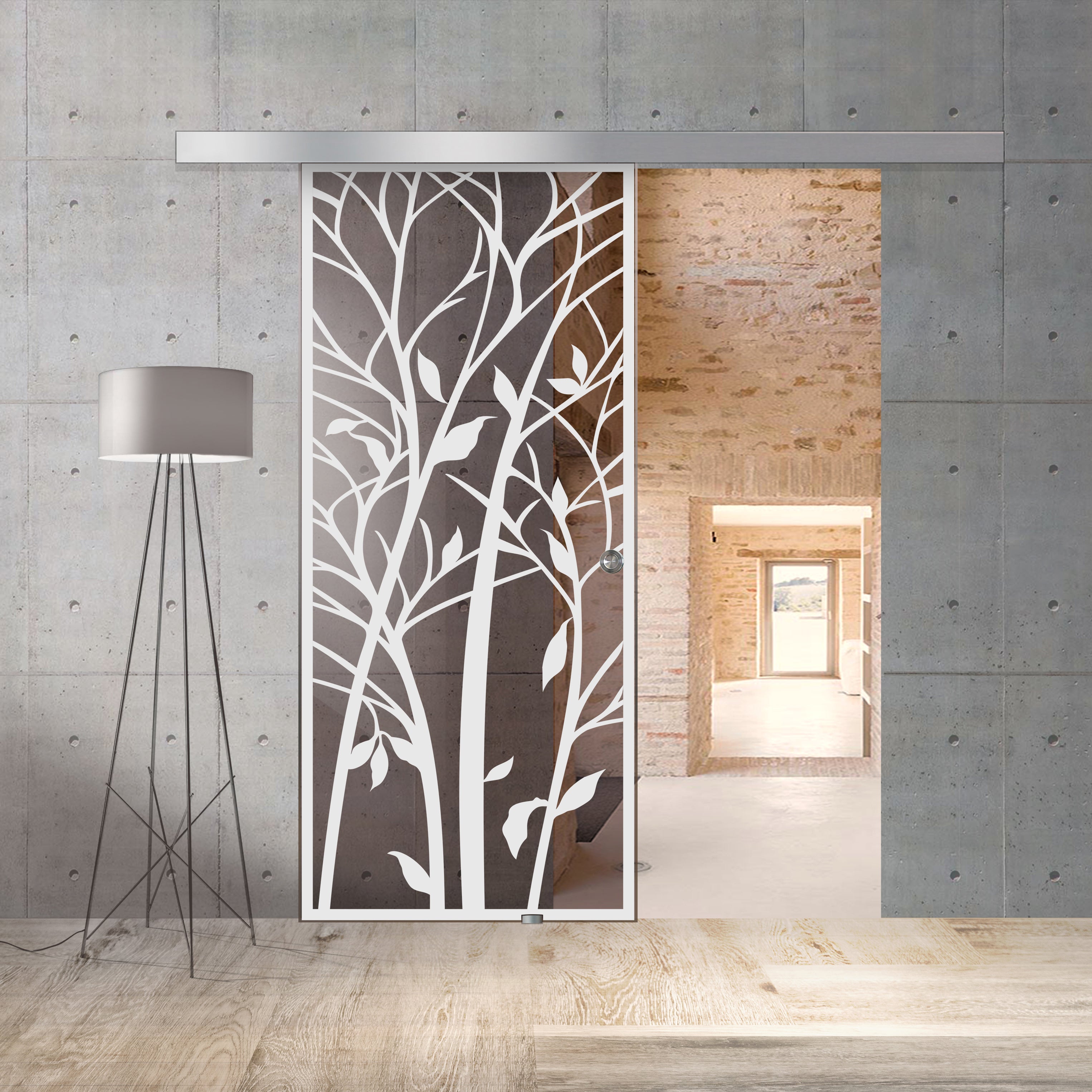 Sliding glass door, interior Glass door #Bronze