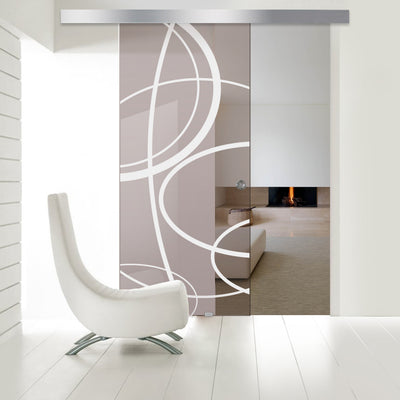 Sliding glass door, interior Glass door #Bronze