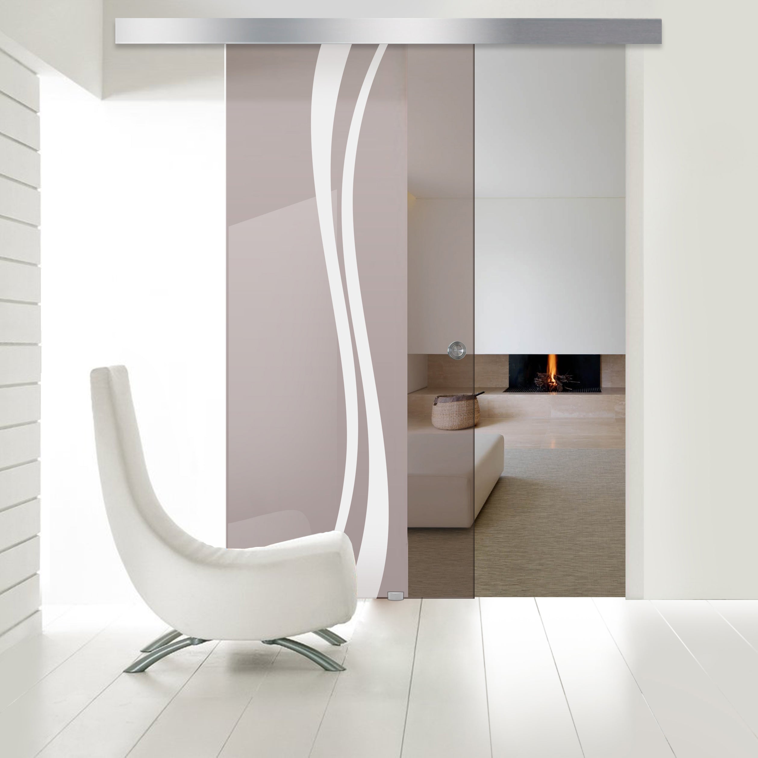 Sliding glass door, interior Glass door #Bronze