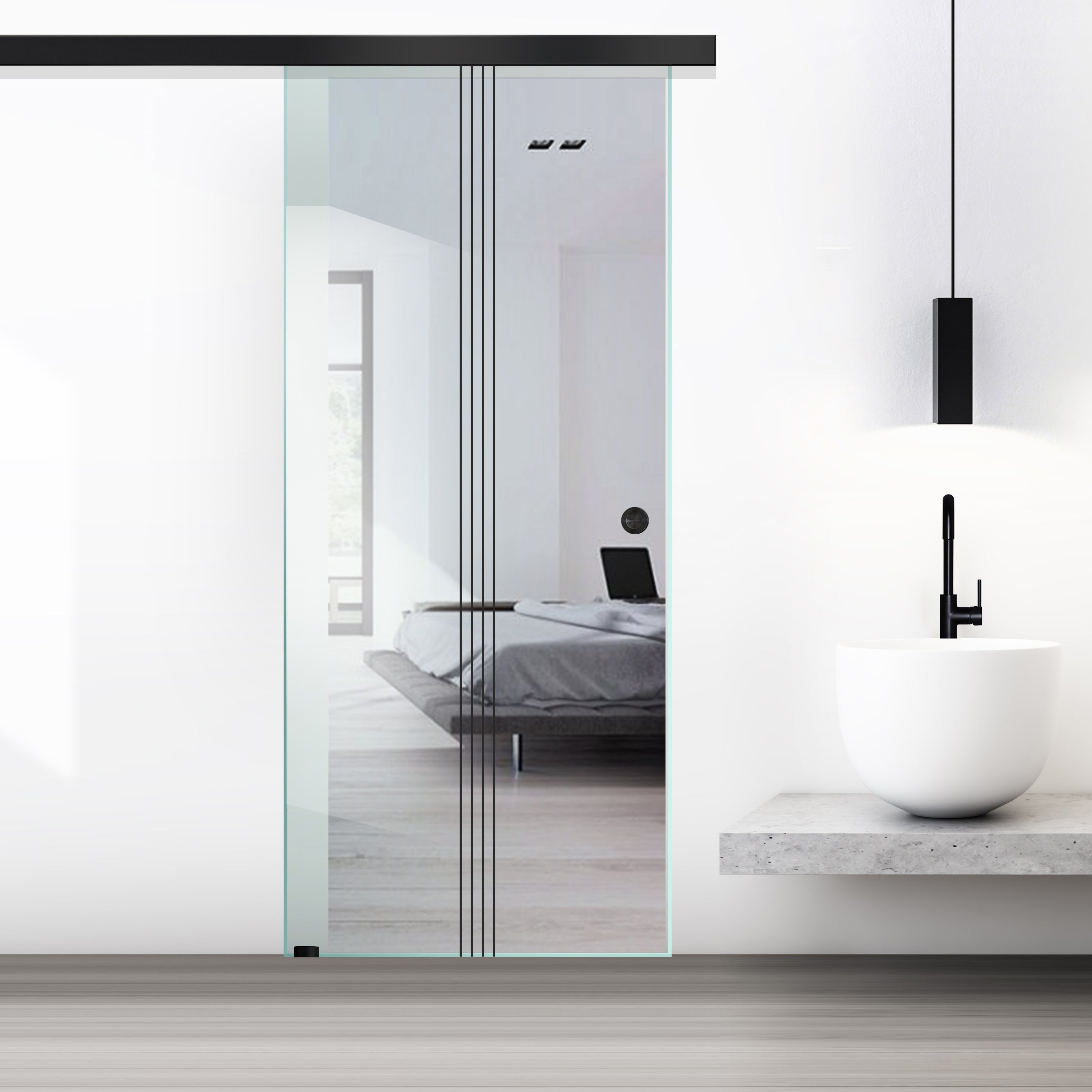 Sliding glass door, interior Glass door #Clear