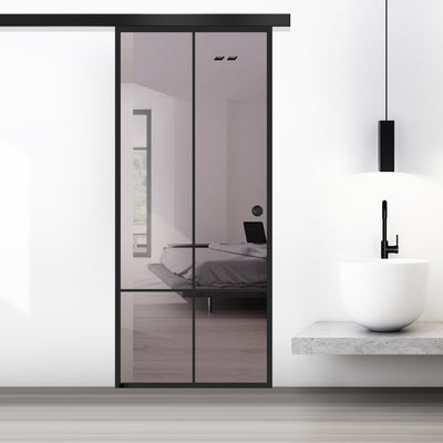 Sliding glass door, interior Glass door #Bronze