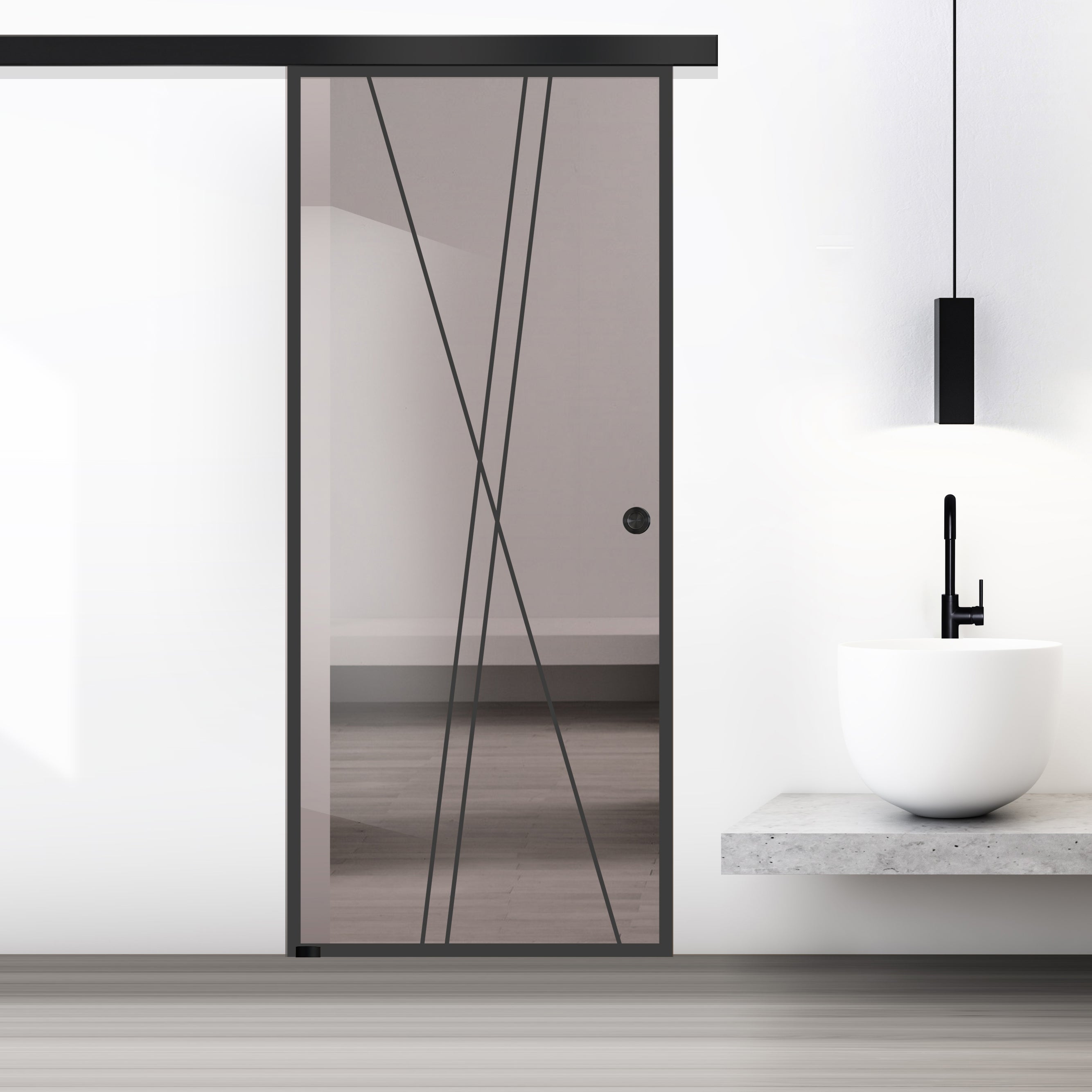 Sliding glass door, interior Glass door #Bronze