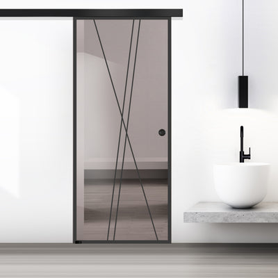Sliding glass door, interior Glass door #Bronze