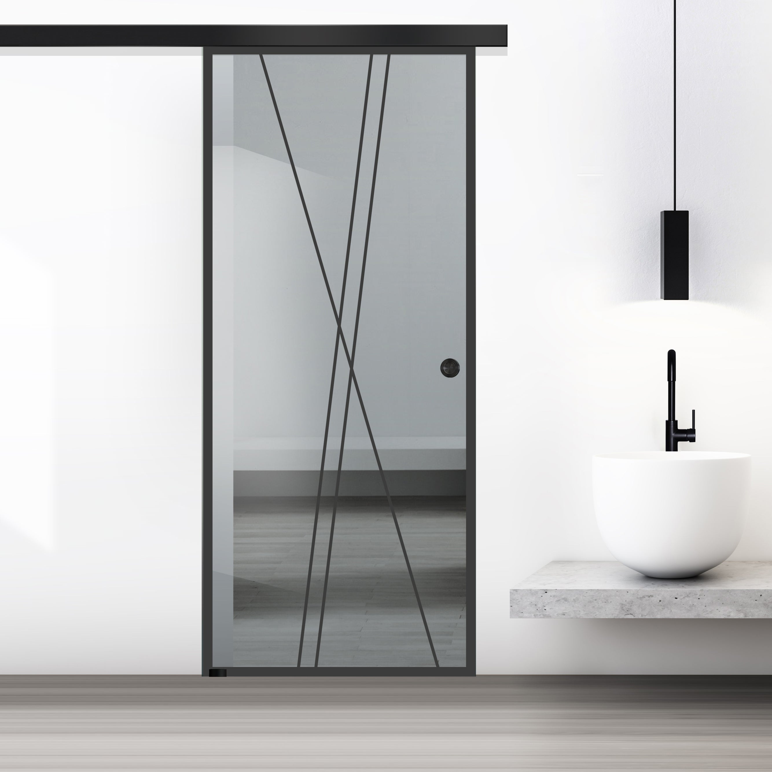 Sliding glass door, interior Glass door #Grey