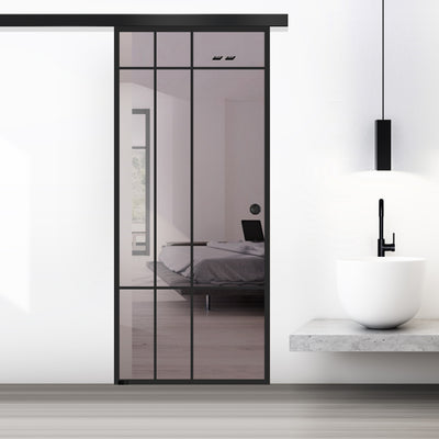 Sliding glass door, interior Glass door #Bronze