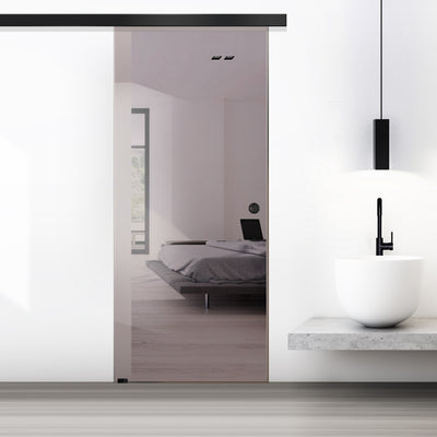 Sliding glass door, interior Glass door #Bronze