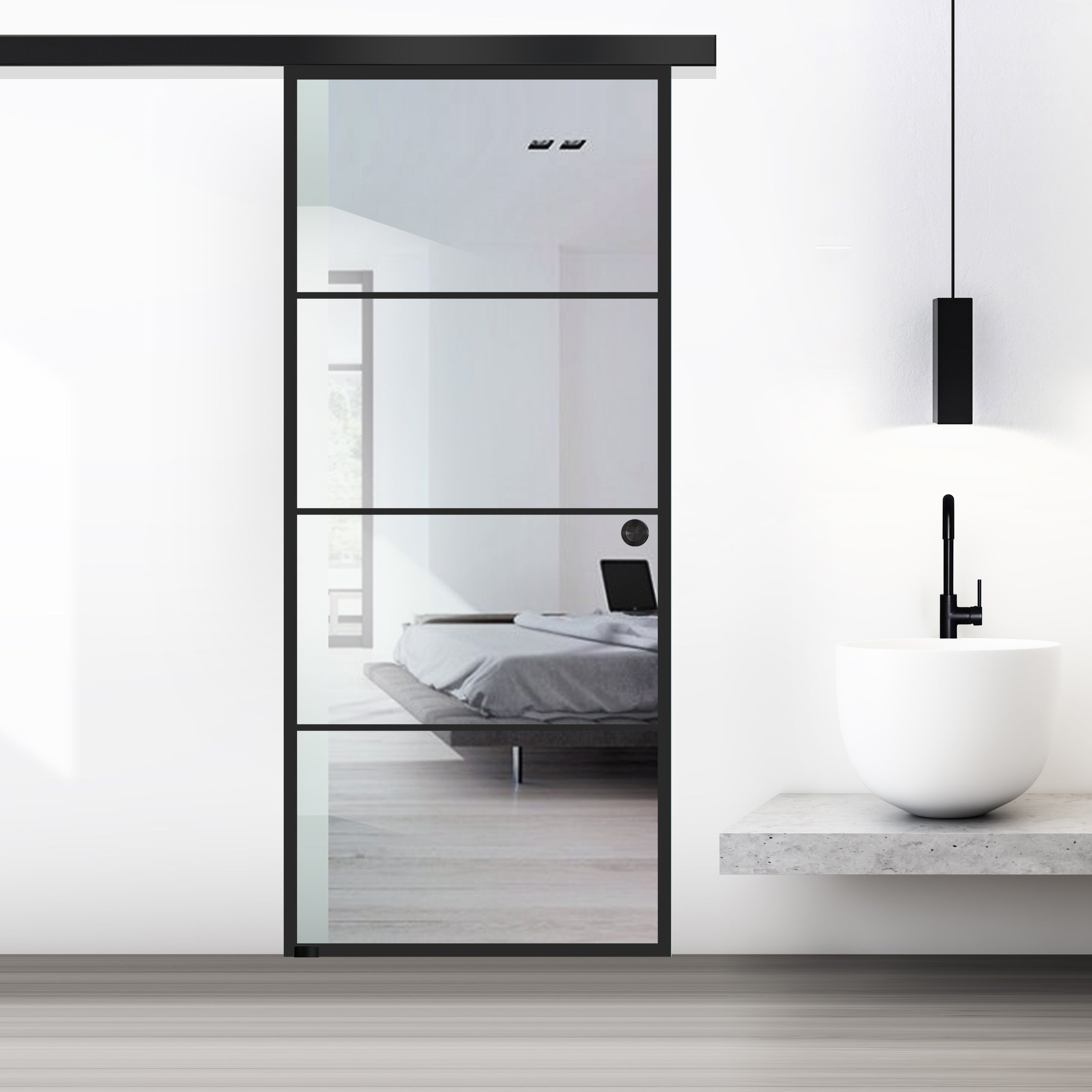Sliding glass door, interior Glass door #Clear