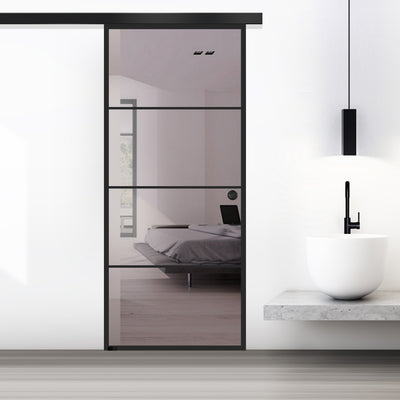 Sliding glass door, interior Glass door #Bronze