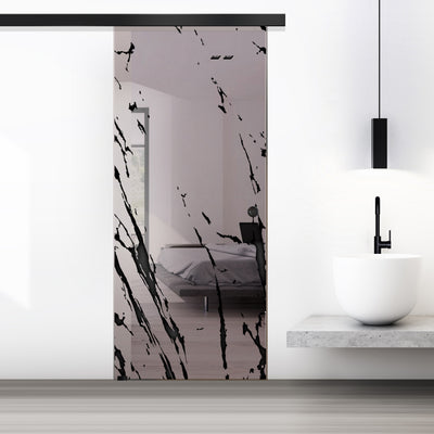 Sliding glass door, interior Glass door #Bronze
