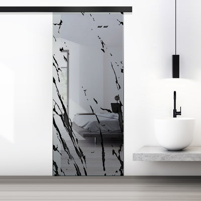 Sliding glass door, interior Glass door #Grey